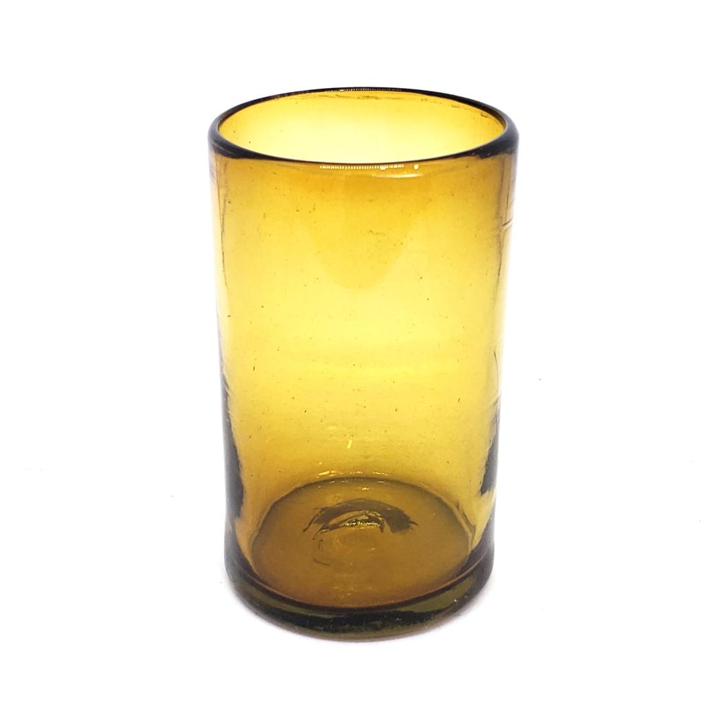Novedades / vasos grandes color ambar, 14 oz, Vidrio Reciclado, Libre de Plomo y Toxinas / stos artesanales vasos le darn un toque clsico a su bebida favorita.